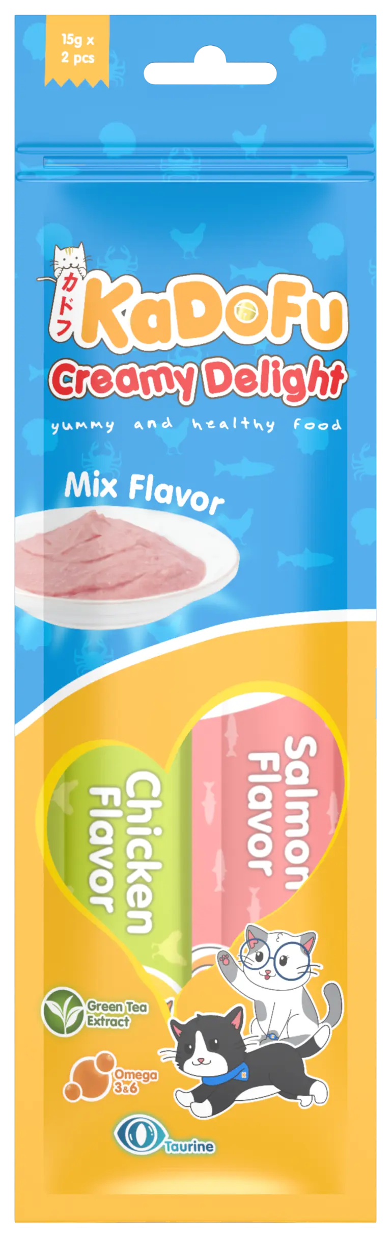 Perawatan Hewan Kesayangan 12 Kadofu Creamy Delight 30 Mix