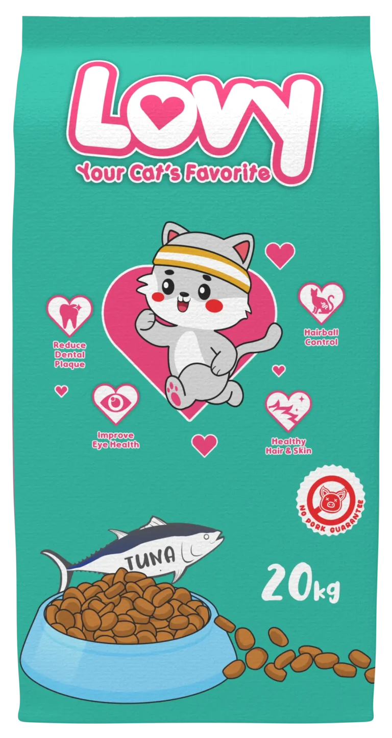 Perawatan Hewan Kesayangan 12 Lovy Cat Tuna 20K 20 Plastik Repack 1K