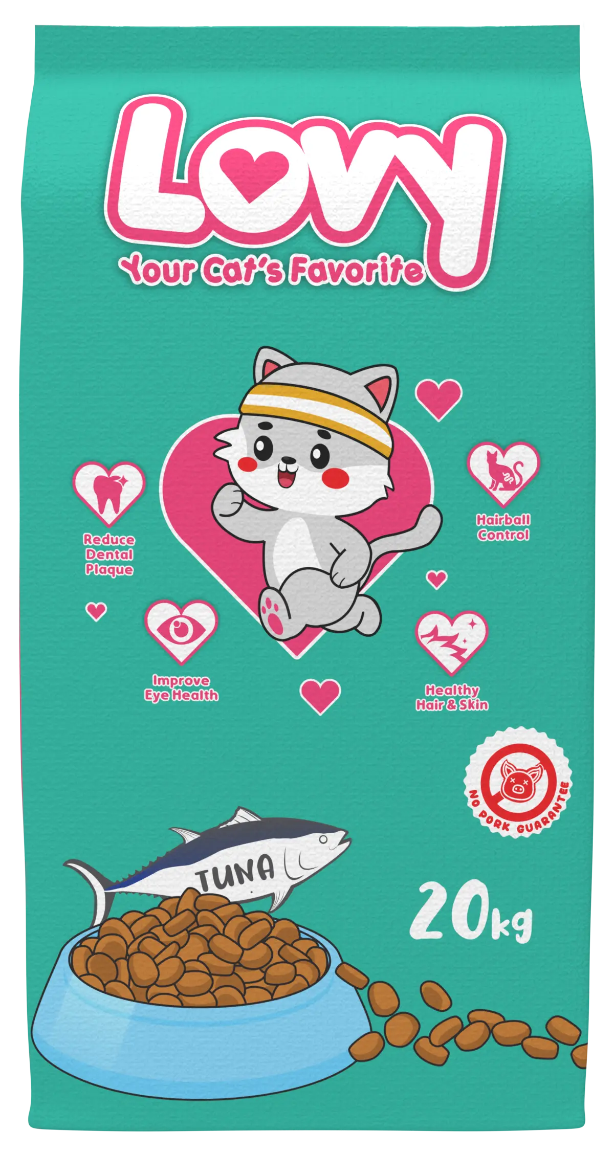 Lovy Cat Tuna 20K 20 Plastik Repack 1K