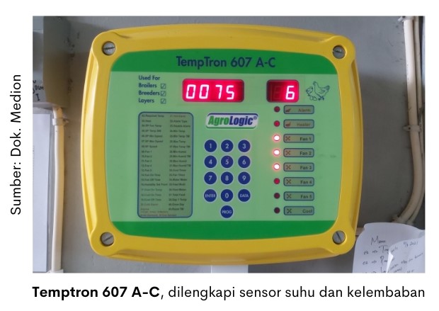 Penggunaan Cooling Pad di Breeding Farm 3 temptron 607 a-c