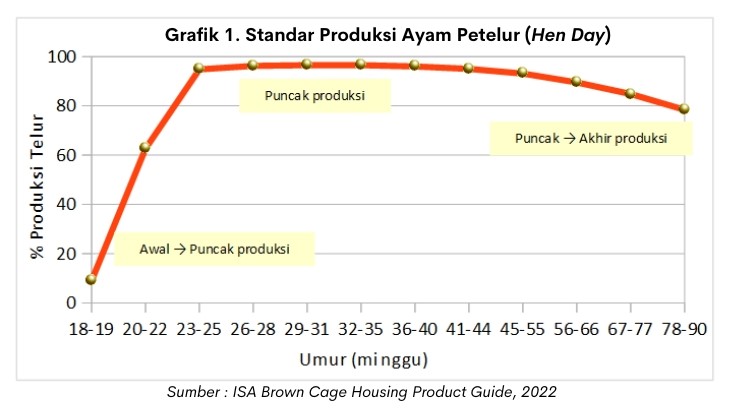 Peran Herbal dalam Meningkatkan Produktivitas Ayam Petelur 1 grafik standar produksi ayam petelur