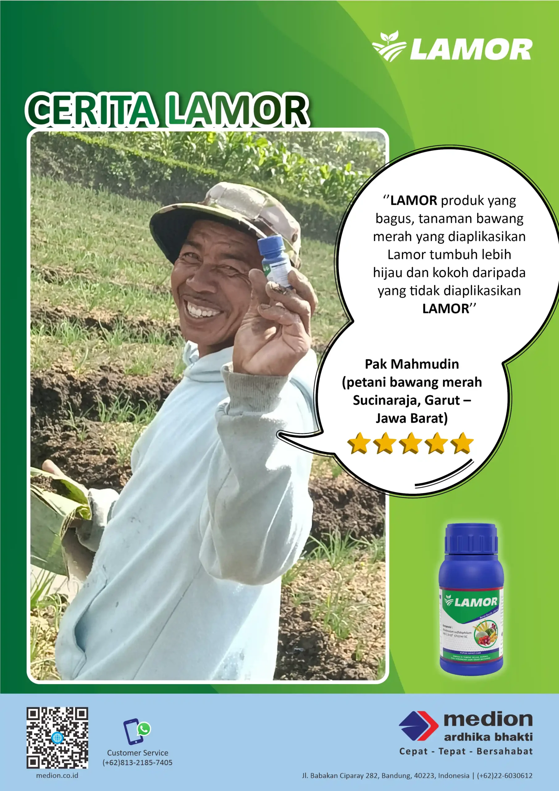 Lebih Hijau dan Sehat dengan LAMOR 10 cerita lamor, testimoni dari Pak Mahmudin