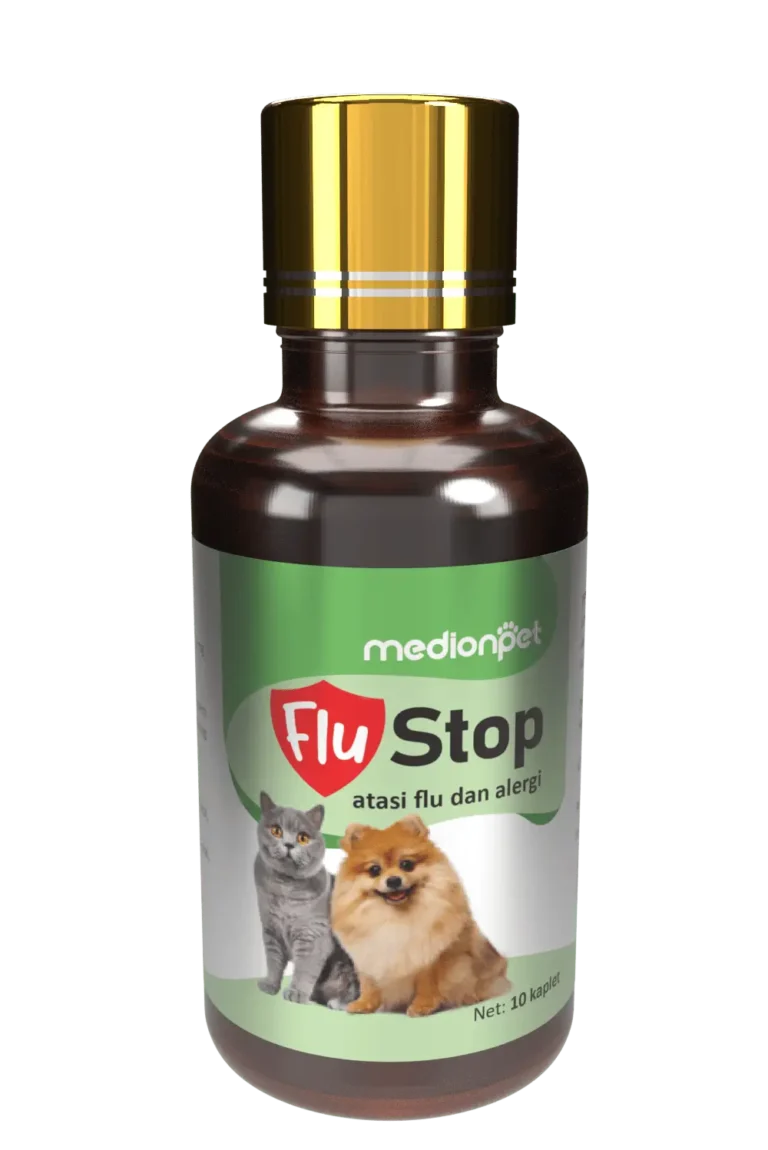 Perawatan Hewan Kesayangan 5 Botol Flustop 10 Kaplet