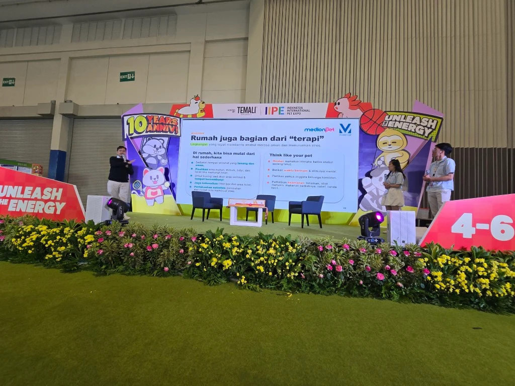 Medionpet Hadir Perdana di IIPE 2026, Hadirkan Pengalaman Seru untuk Pet Lovers 9 Seminar drh. Arhan di main stage IIPE 2026 Medium